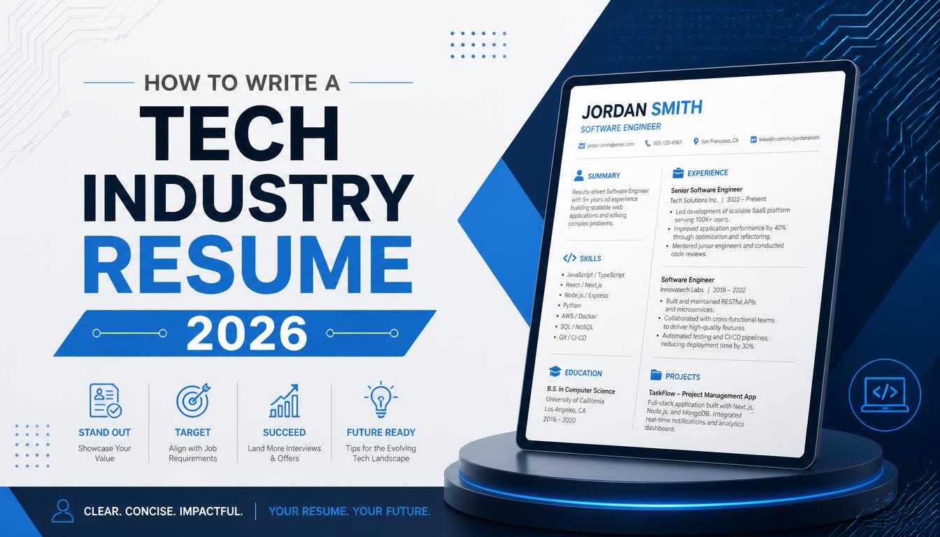 Jak napsat životopis pro technologický průmysl 2026